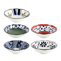 사이카이쿄코소메 반찬기 5p, 혼합 색상, 1세트
