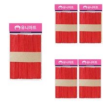 유니아트 2500 하드바 막대 대 50p, 빨강, 5개입