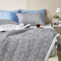 보드래 미스트 시어서커 리플 누빔이불 + 베개커버 2p