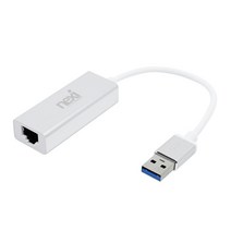 넥시 USB3.0 기가비트 이더넷 유선 랜카드 노트북용, NX-UE30S(실버)