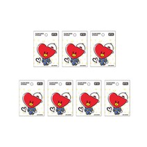 라인프렌즈 BT21 클리어 데코 스티커, 타타, 7개입