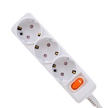 카닉스 타노스 절전스위치 멀티콘센트 3구 10A, 1.5m, 1.5m, 1개
