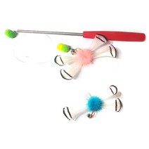 힐링타임 플라잉 흰잠자리 3단낚시대 고양이 장난감 + 리필, 랜덤 발송, 1세트