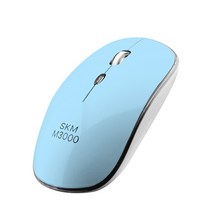 FLY with SK엠앤서비스 옵티컬 LED 유선마우스 SKM-M3000, 블루