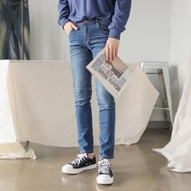 플레이즈 남성용 빈티지 엠보주름워싱 일자청바지