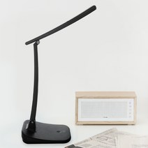아이린 충전식 무선 초경량 LED 스탠드 IR1500, 블랙 IR1500B