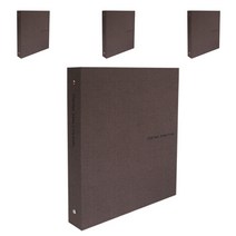 드림 쎄비엥 O링 바인더 3공, 갈색, 4개