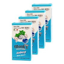 몽스 아이스버그 이탈리아 프리미엄 허브 목캔디, 28g, 4개