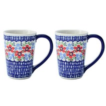 마뉴팍투라 롱 머그컵 250ml MA-MM01, 혼합 색상, 2개