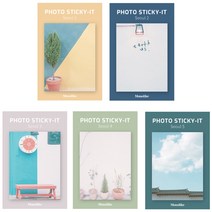 왈가닥스 스티키 점착메모지 서울 포토 5종, Seoul 1,2,3,4,5, 1세트