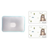 몽슈레 마이크로화이바 태열베개 + 베개커버 2p, 숲속곰