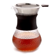 엔틱글라스 스텐 커피 드립세트 400ml, 혼합 색상, 1개