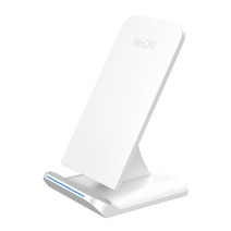 리큐엠 15W 초고속 무선충전기 스탠드타입 QWC-Q1500, 화이트, 1개