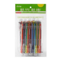 브라이트 6색 볼펜 0.7mm, 혼합 색상, 10개