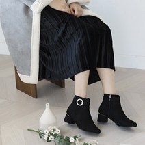 잭앤질 큐빅 앵클부츠 JD9909