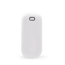 단미 조약돌 USB 충전식 손난로 보조배터리 5000mAh + 전용 파우치, pebble, 화이트