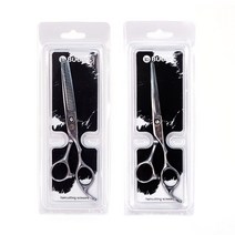 BUUBS 미용 일자 가위 BSSC005 + 틴닝 가위 BSSC006 세트, 실버스타, 1세트