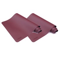 인디 대형 논슬립 데스크 매트 2p, 와인