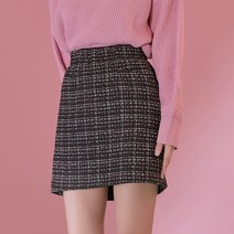 미쏘 믹스 체크 미니 스커트