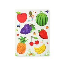 아리아띠 두조각 자석퍼즐 과일, 1세트, 12피스