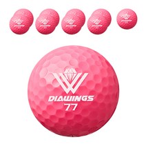 다이아윙스 고반발 비거리 전용 장타 골프공 2피스 42.8mm M2, 핑크, 10개