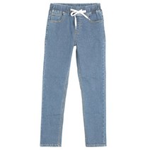 맨타임 남성용 UR 데일리 밴딩 일자핏 스판원단 데님 팬츠