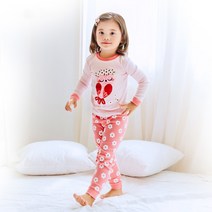 배냇베이비 여아용 러브아울 실내복