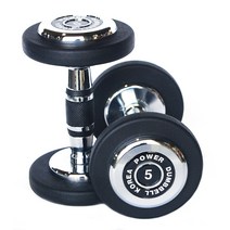 파워헬스 pvc아령 BLACK 2p, 5kg