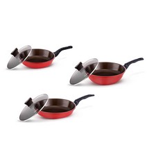 요술 만능 조리기 유비쿠커 3종 세트 인덕션 IH, 혼합색상, 쿠커 28cm + 26cm + 20cm