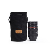 콩 K mera 충격방지 DSLR 렌즈 파우치 블랙 M, 1개