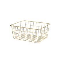 메쉬네팅 메탈 수납정리함, 골드, 1개