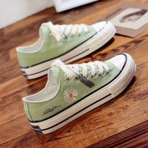 맙소샵 내 신발에 봄이 데이지 플라워 스니커즈