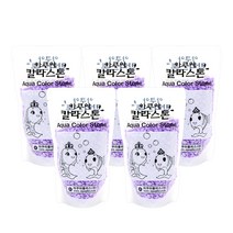 아쿠아플러스 아쿠아 칼라스톤 350g, 연보라, 5개