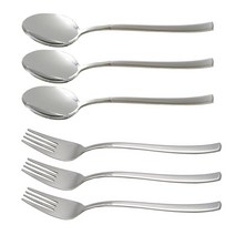 본 테이블 커트러리 세트, 스푼 3p + 포크 3p