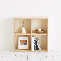 룸앤홈 데일리 책장 2단 4칸, 내추럴