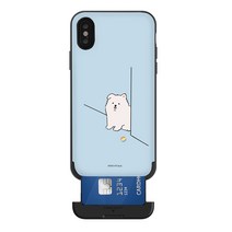나인어클락 빼꼼 동물 카드슬롯 휴대폰 케이스