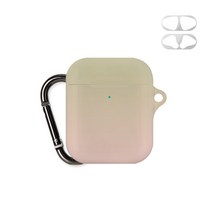 머큐리 그라데이션 디자인 키링 에어팟 케이스 + 철가루 방지 스티커, 그라데이션03