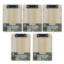 동기오피스 우드 클립보드 A5, 혼합색상, 5개