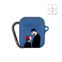 머큐리 레옹 키링 디자인 에어팟 케이스 + 철가루 방지 스티커, 키차이