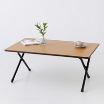 마켓비 HOMATO 좌식 접이식테이블 80 SM-733NPL, 라이트브라운