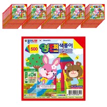 종이나라 양면 색종이 500, 10색, 50개