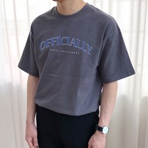 오티디 프리미엄 10수 오버핏 데일리로고 반팔 티셔츠