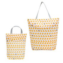 엠케이 다용도 휴대용 약파우치 수건 기저귀가방 2종 세트, 오리