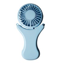 카이르 3 in 1 목걸이형 미니 휴대용 선풍기, KAILE-520, 블루