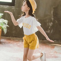 앤젤아이 여아용 아모우 반바지 상하복세트