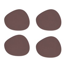 에라토 스톤 실리콘 컵받침 4p, 코코아