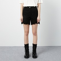 로켓런치 여성용 R DAMAGE HEMLINE DENIM SHORTS