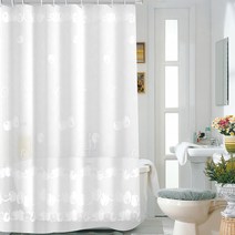 게디 슈트르델 PEVA 샤워커튼 180 x 200 mm, 1개