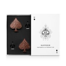 라피네르 로얄 스페이드 스톤형 차량용 방향제 튜베로즈앤로즈 본품 로즈골드 2p 세트, 1세트
