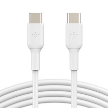 벨킨 부스트업 USB C to C타입 고속 충전케이블 CAB003bt2M 2m, 화이트, 1개